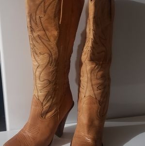 "Alan" Western High Heel boot